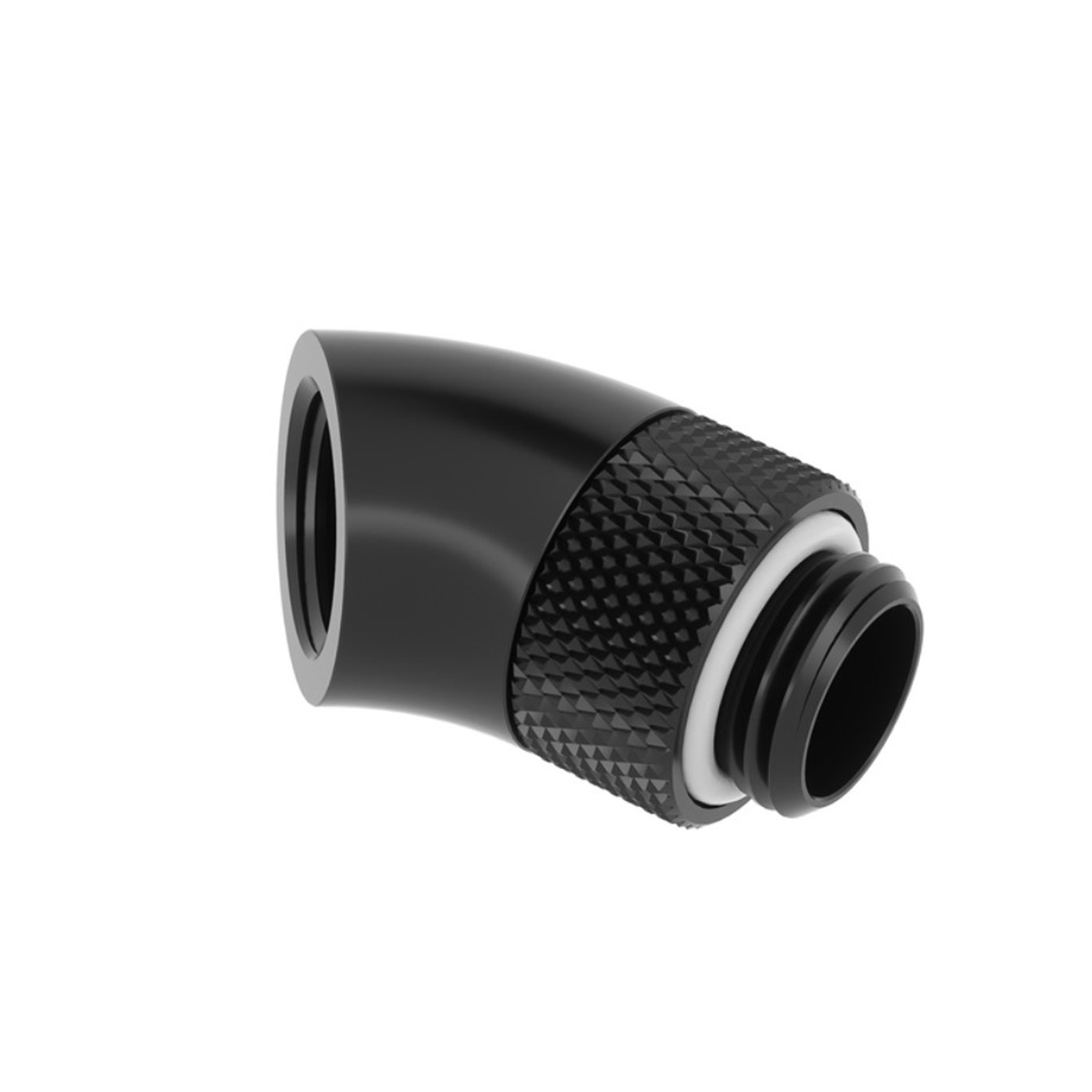 SK HF Winkeladapter 45° drehbar G1/4 AG auf G1/4 IG - Schwarz/Black - Stealkeycustoms.de