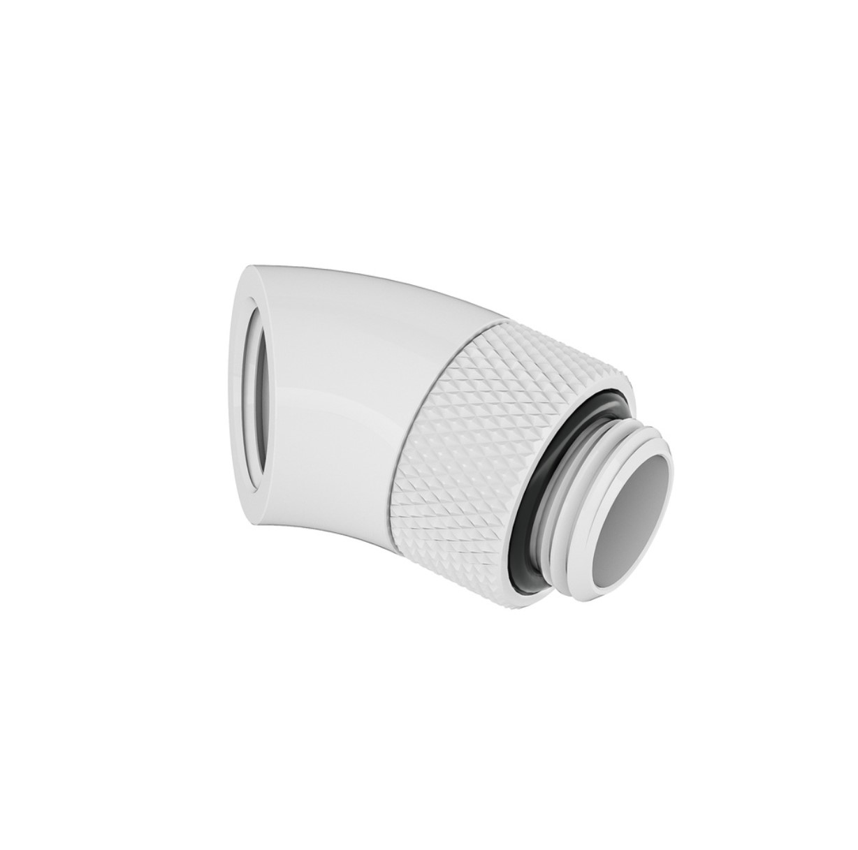 SK HF Winkeladapter 45° drehbar G1/4 AG auf G1/4 IG - Weiß/White - Stealkeycustoms.de
