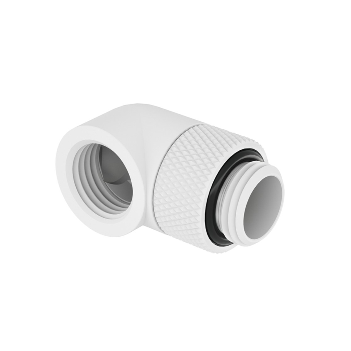 SK HF Winkeladapter 90° drehbar G1/4 AG auf G1/4 IG - Weiß/White - Stealkeycustoms.de