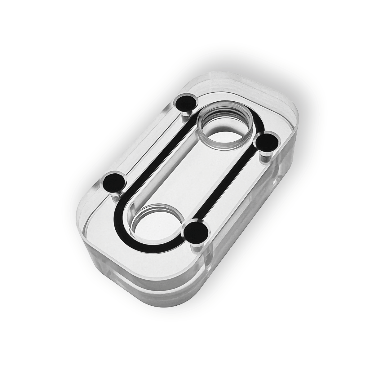 CubeTube Diagonal Port 60mm - Acrylic
