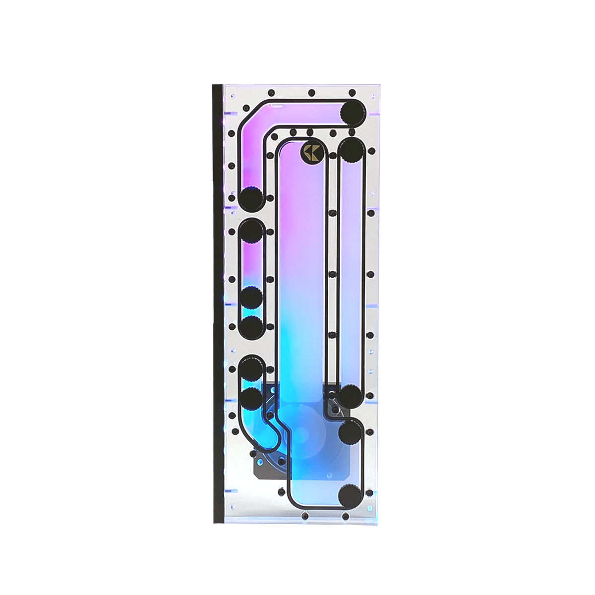 SK-Crossflow Distroplate PC-O11D EVO XL D-RGB - Acryl - Stealkeycustoms.de