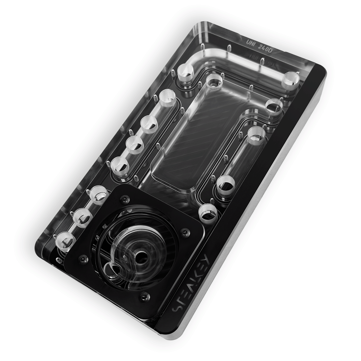SK-UNI 240D Distroplate D-RGB - Black Edition - Stealkeycustoms.de