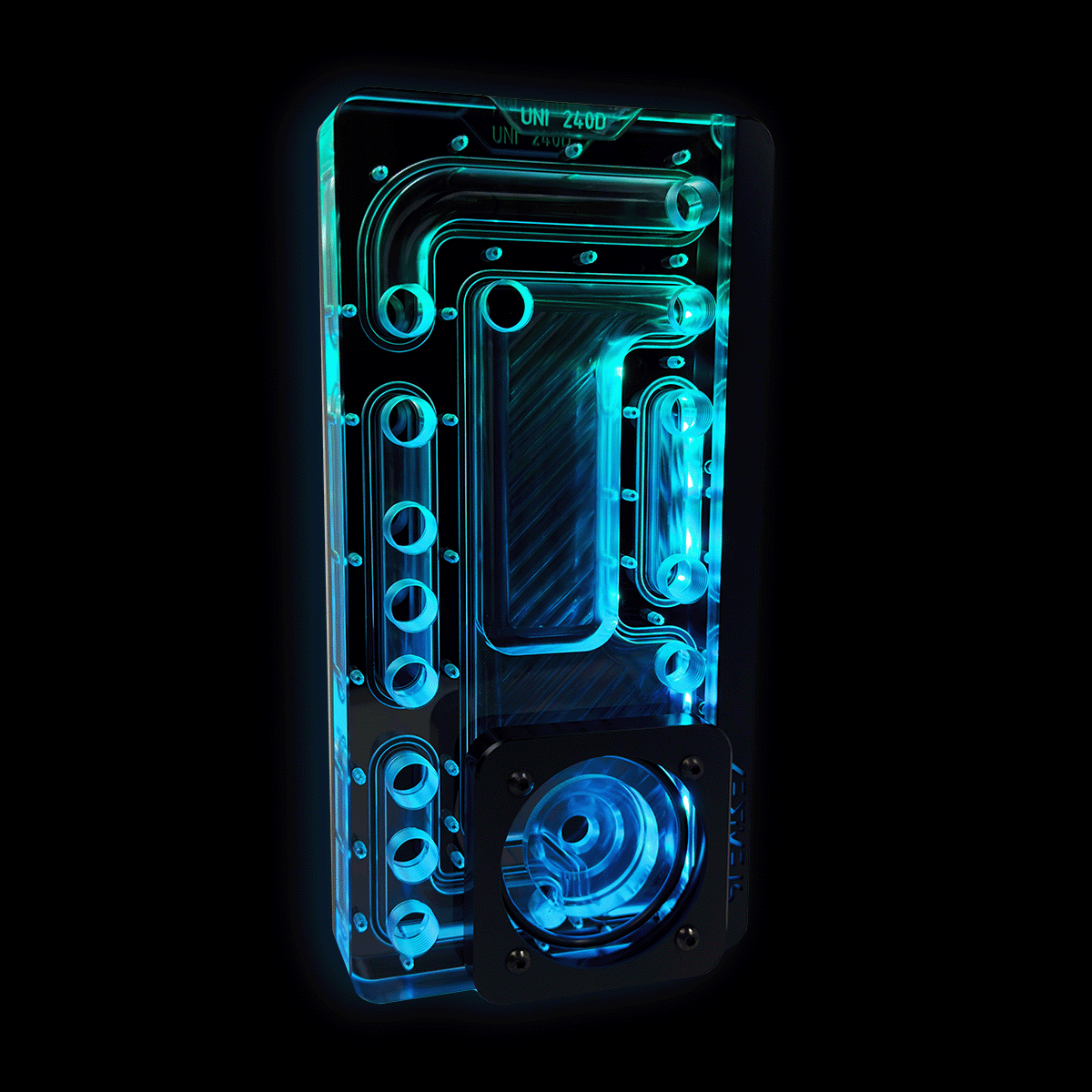 SK-UNI 240D Distroplate D-RGB - Black Edition - Stealkeycustoms.de