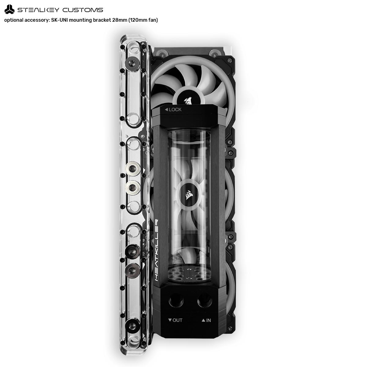 Stealkey CubeTube Distroplate 360mm - Acryl - Stealkeycustoms.de