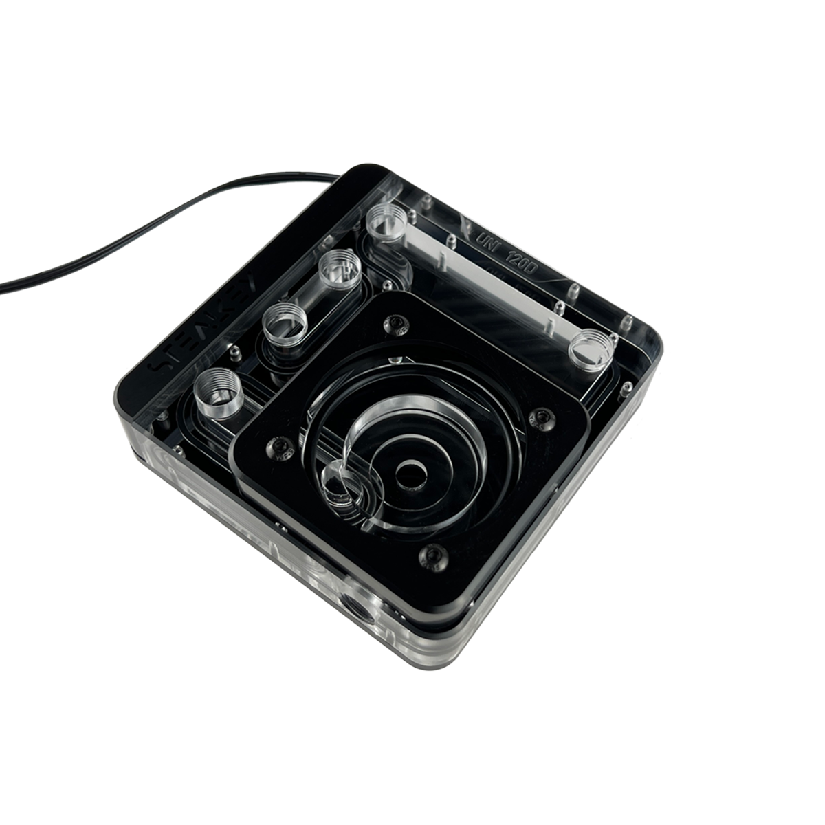 SK-UNI 120D Distroplate D5 PWM D-RGB - Black Edition - Stealkeycustoms.de
