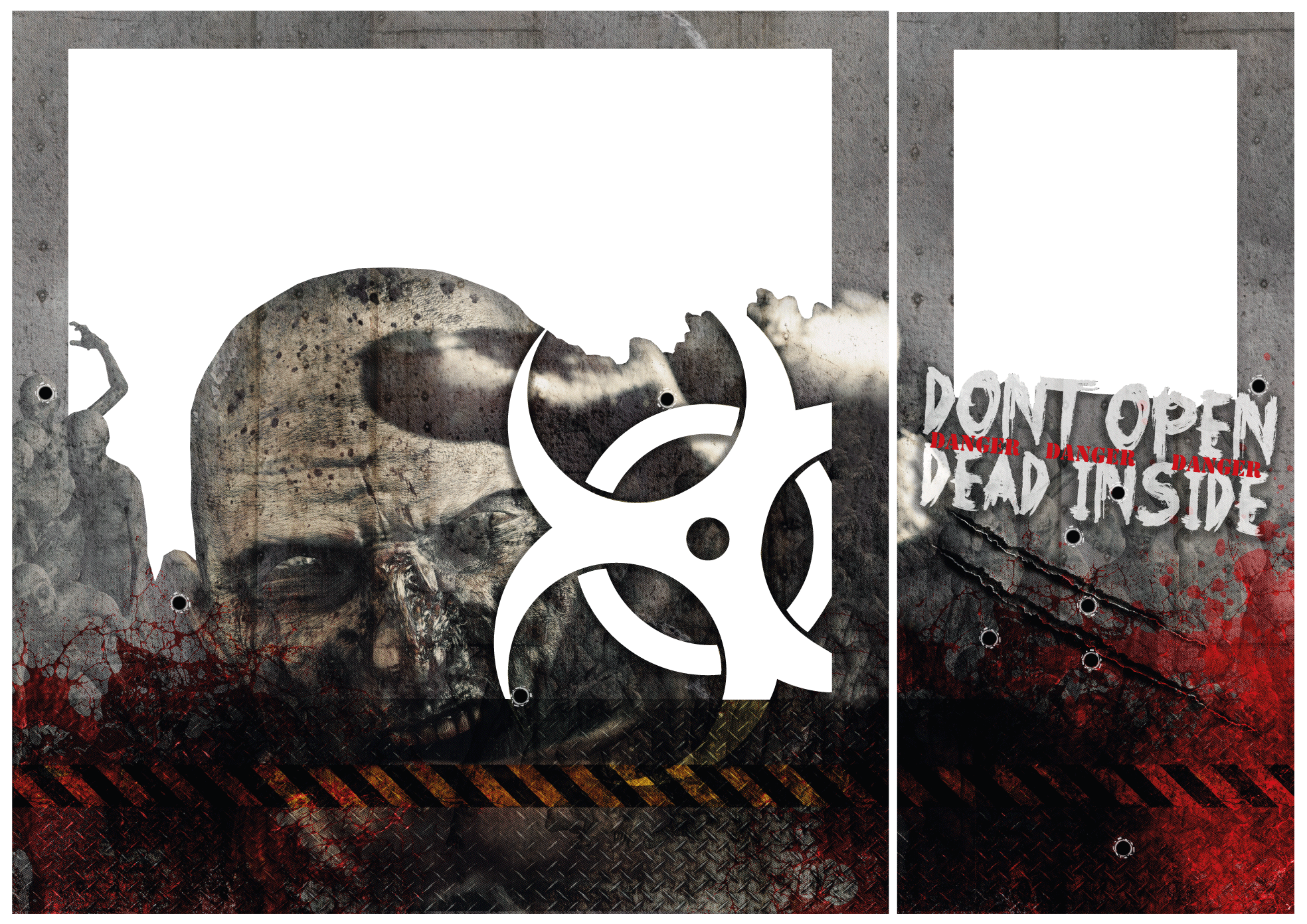 Lian Li 011D XL Folienset "Dead Inside" - Stealkeycustoms.de