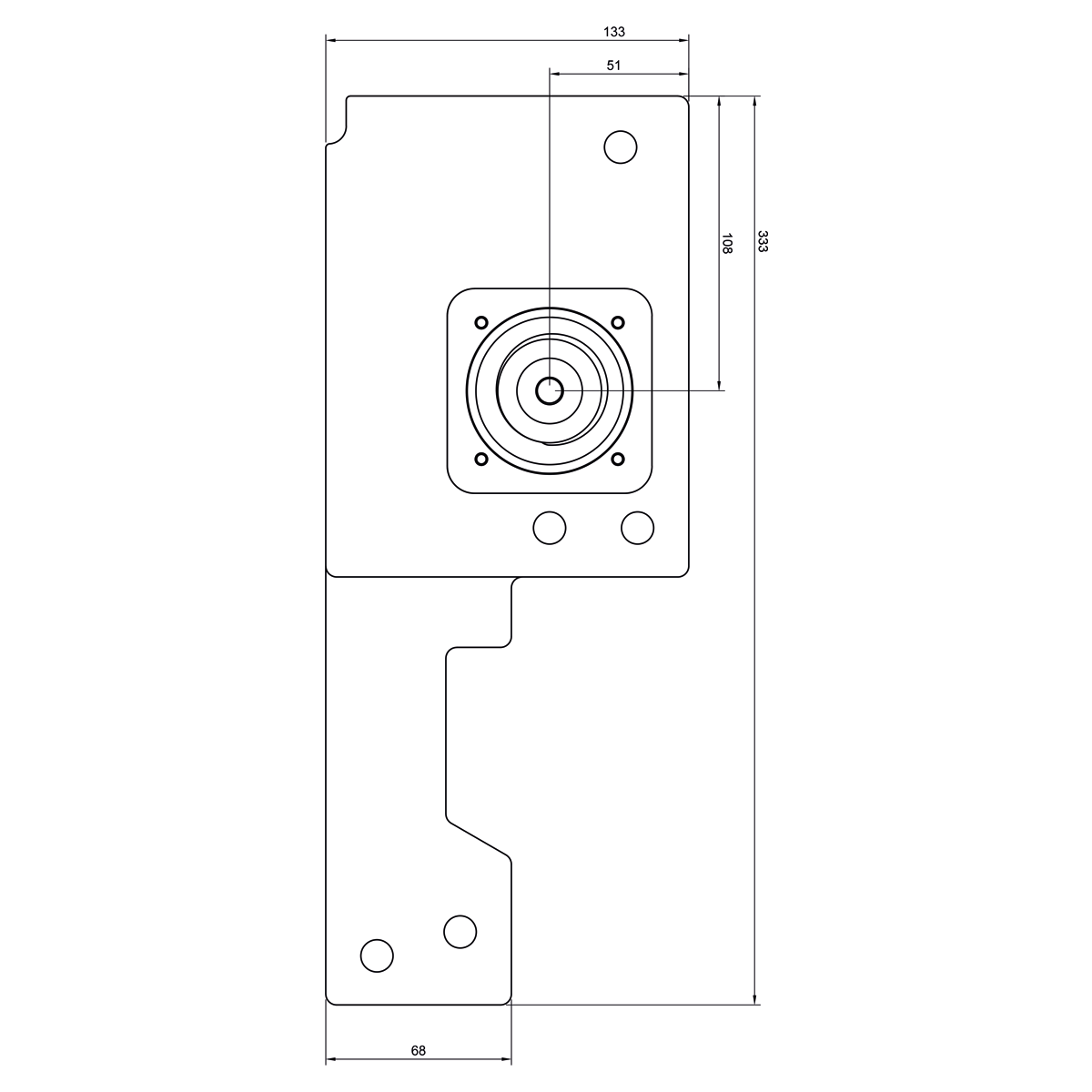 Fractal Design North x Stealkey D4 Distroplate - Stealkeycustoms.de