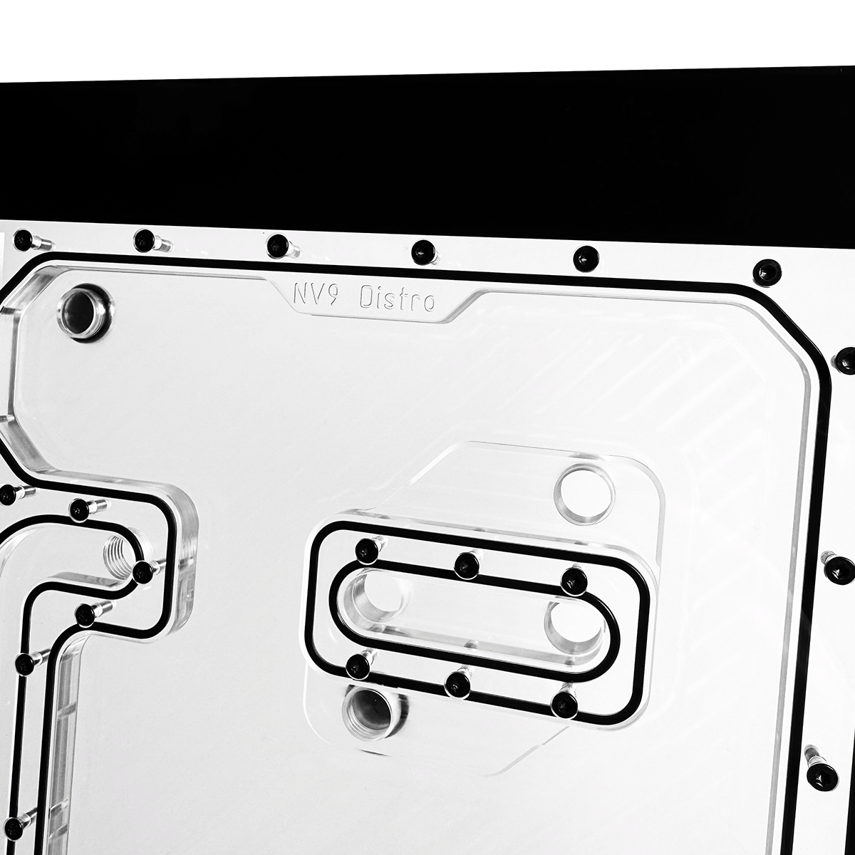 Stealkey NV9 Distroplate Black fürs Phanteks NV9 Gehäuse