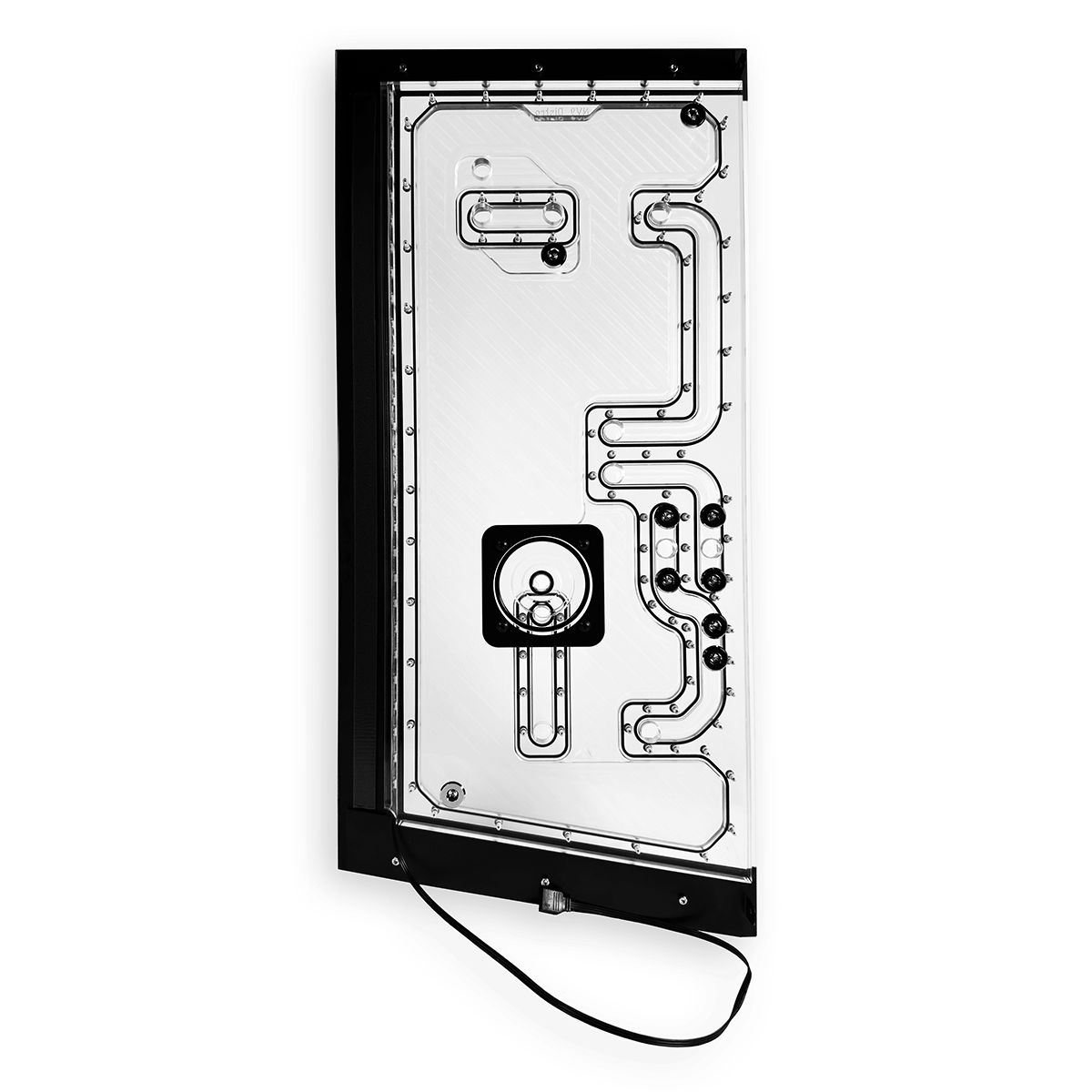 Stealkey NV9 Distroplate Black Phanteks NV9 Gehäuse für Custom Wasserkühlung