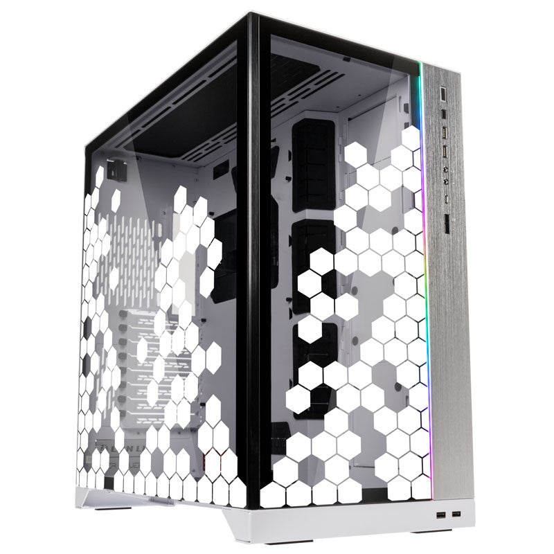 Lian Li 011D XL Folienset "White Honeycombos" - Stealkeycustoms.de