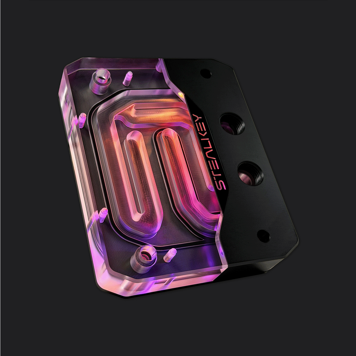 SC CenPro AM5 D-RGB CPU Waterblock beleuchtet, 9 adressierbare LEDs